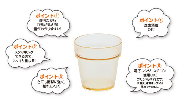 PESミルクカップ特長