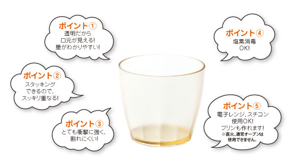 PESミルクカップ特長