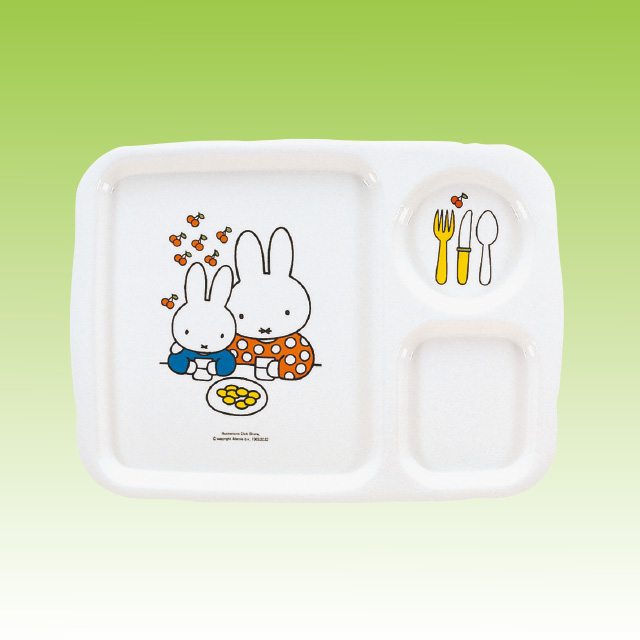 miffy 角ランチ皿