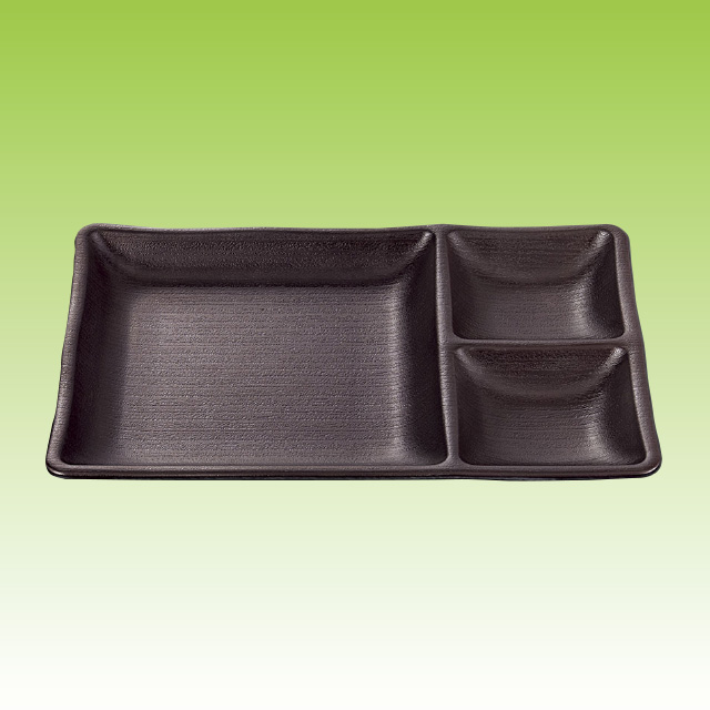 三つ仕切長角プレート