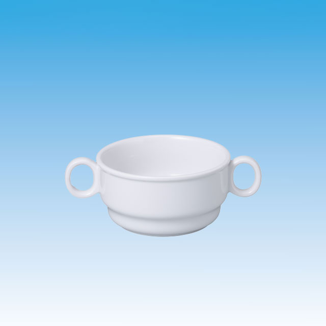 ダイアセラム（高強度磁器）ホワイト食器 スタッキング両手マグ-30