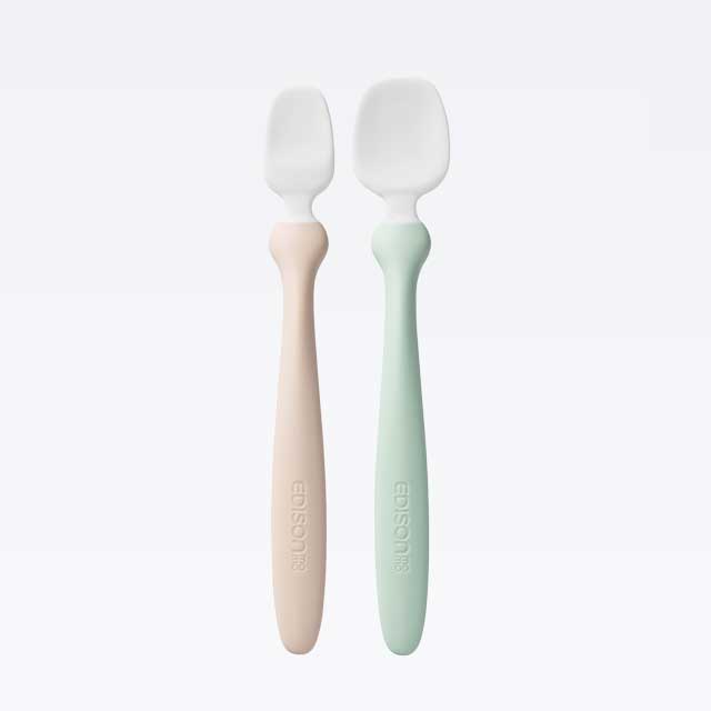 離乳食スプーンセットⅡ ウッド＆リーフ2本セット