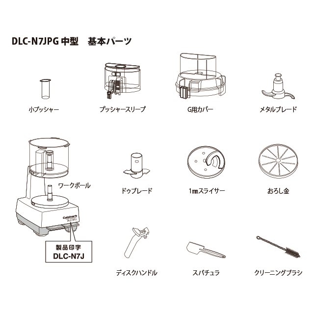 クイジナート フードプロセッサー DLC-N7JPG用パーツ