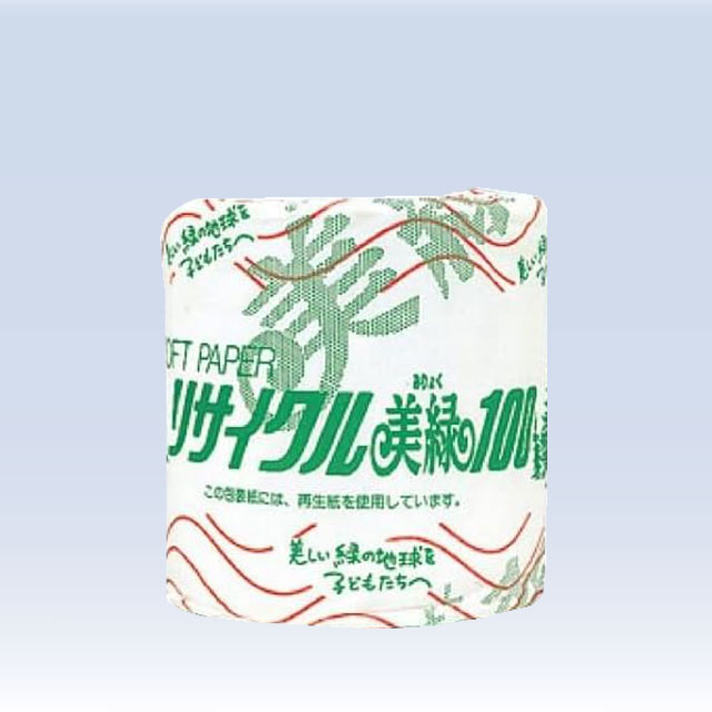トイレットペーパー  リサイクル　美緑　100m巻×60個