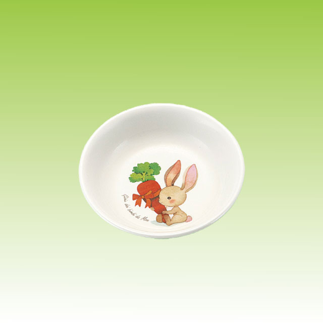 べリチャイルド 10cm丸菜皿ウサギ  D63-BC