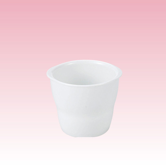 ダイアエコ-S(PBT-S樹脂) ダイアホワイト キャッチドスタックカップ（小）DW-3043