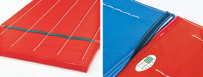 面ファスナーで固定できます。