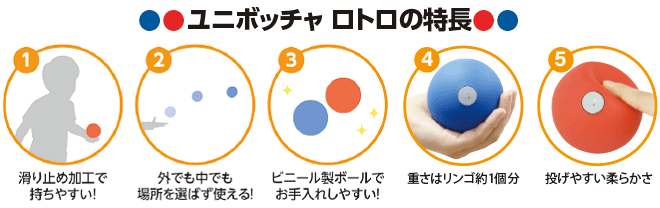 ユニボッチャ ロトロの特長