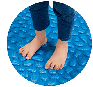 自然に足裏を刺激