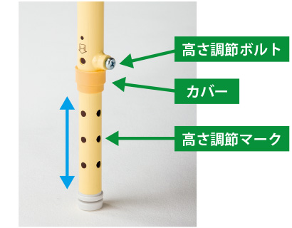 高さ調節マーク