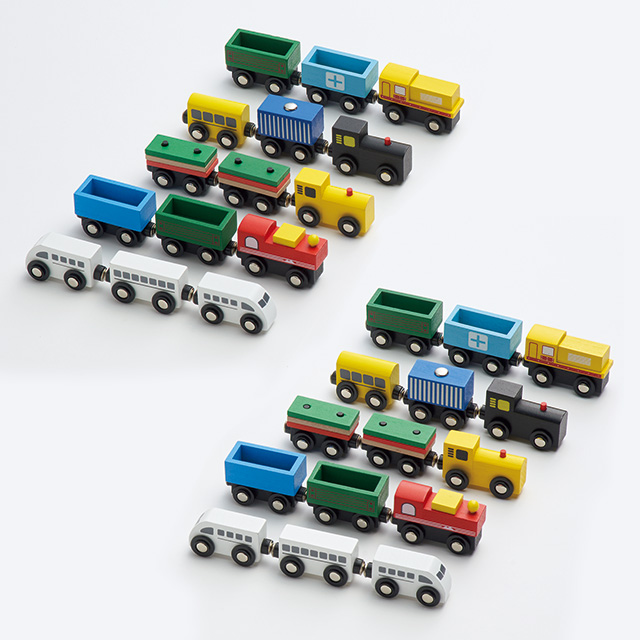 木製電車セット